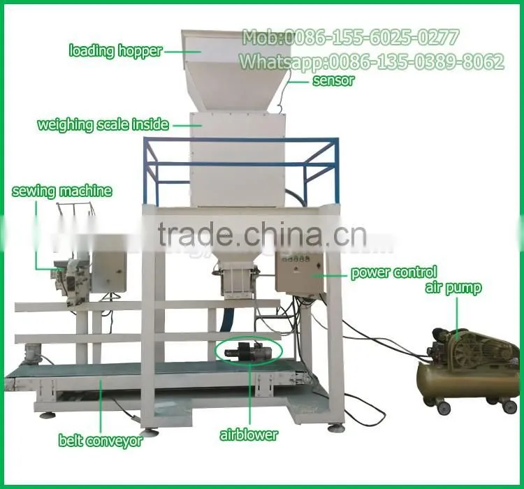 bagging grain beans cereals quantitive weighing filling machine