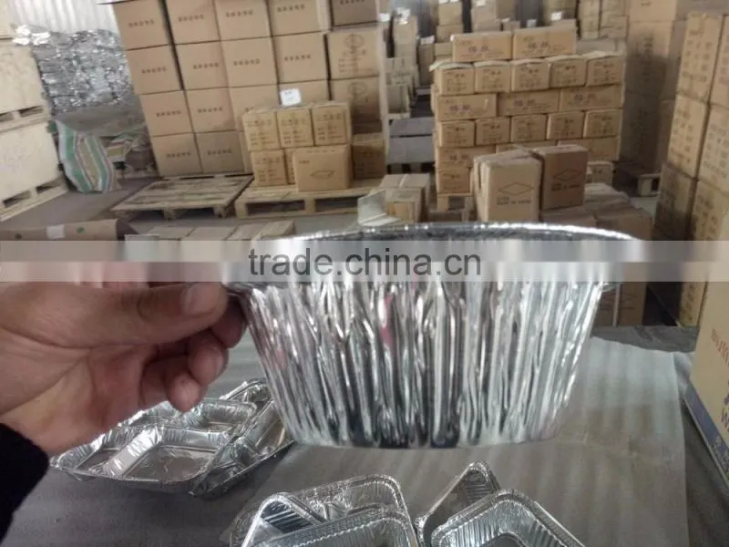 Customized aluminum foil food storage container
