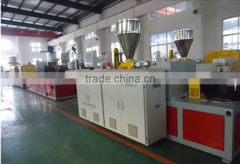 WPC pvc profile extrusion line/wpc pvc plastic door frame extrusion price