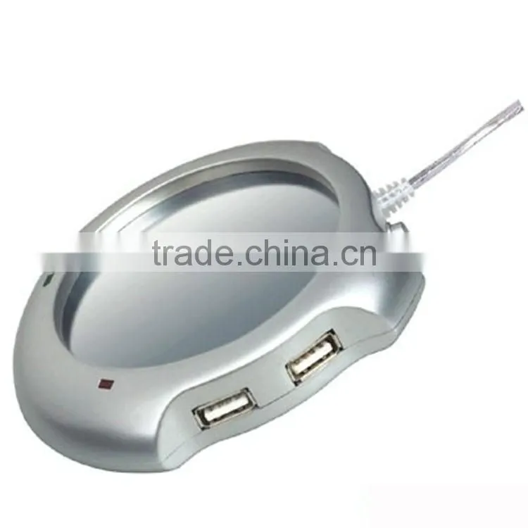 4 port USB hub usb cup warmer usb coffee warmer pad usb mug warmer usb glass pad USB hub cup warmer