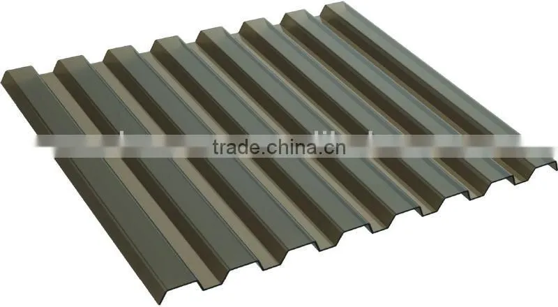 Plastic Polycarbonate Solid / Corrugated Sheets (Valuview Bronze series)