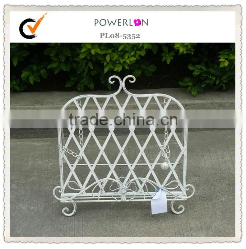 Wrought iron handcrafted kitchen cook book stand