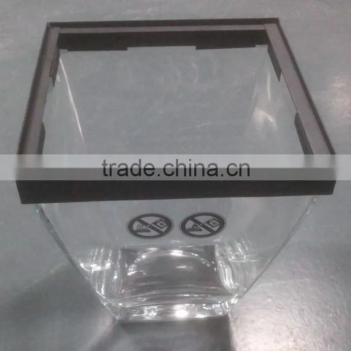 portable garden bio fthanol square glass fireplace
