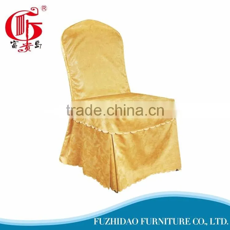Professional rosette banquet chair cover with ruffles