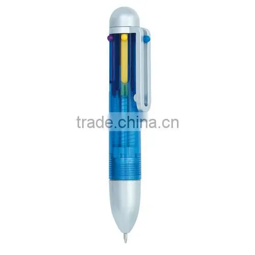 Fashional multifunction plastic ball pen 6 in 1 ballpoint pen