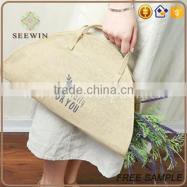 customerised pattern size bulk flower packing natural jute designer handbags