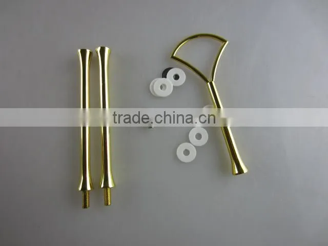 Metal Wedding cake stands golden/silver handles fittings/Hardware