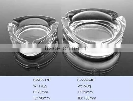 souvenir triangle clear glass ashtray / series glass ashtray
