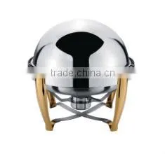 Wholesale round stainless steel roll top chafing dish
