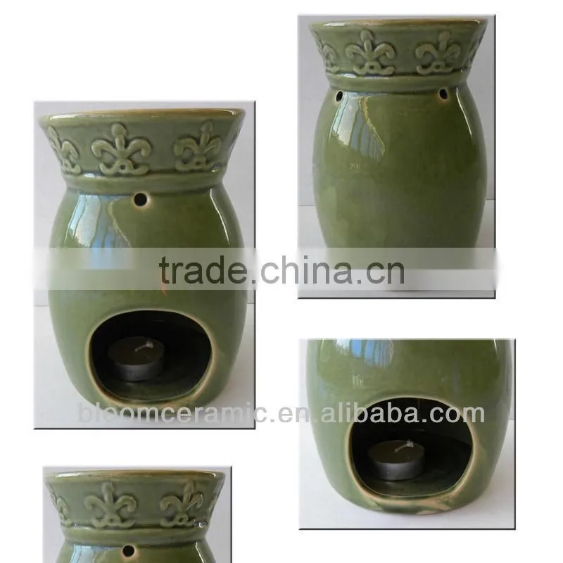 Green wholesale ceramic oil burners