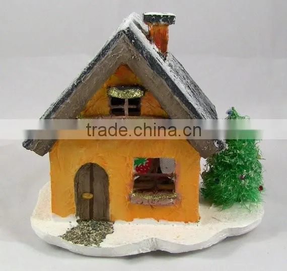 Little Christmas House with colored light