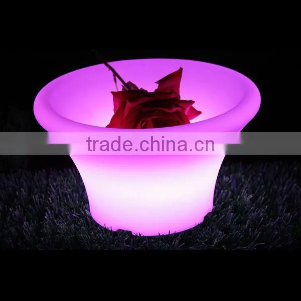 Outdoor portable lighting led fruit pot,led plastic pot for bar/party