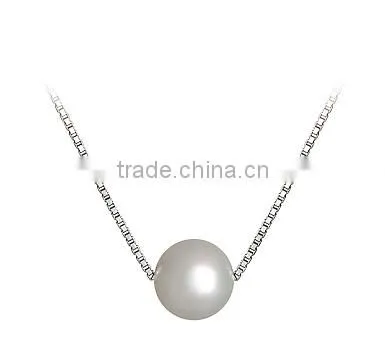 white pearl pendant necklace