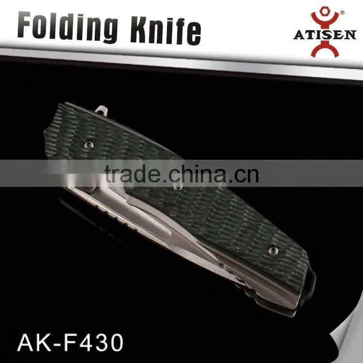 Best Camping Knife Bearing Switch For Folding 7Cr17 Stone Wash Coated Blade Outdoor Tactical Hunting Knives
