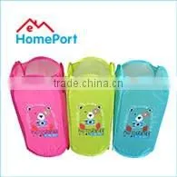 Portable Mesh Foldable Laundry Hamper With Reinforced Carry Handles