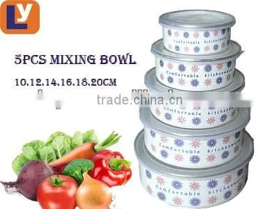 enamel storage bowl