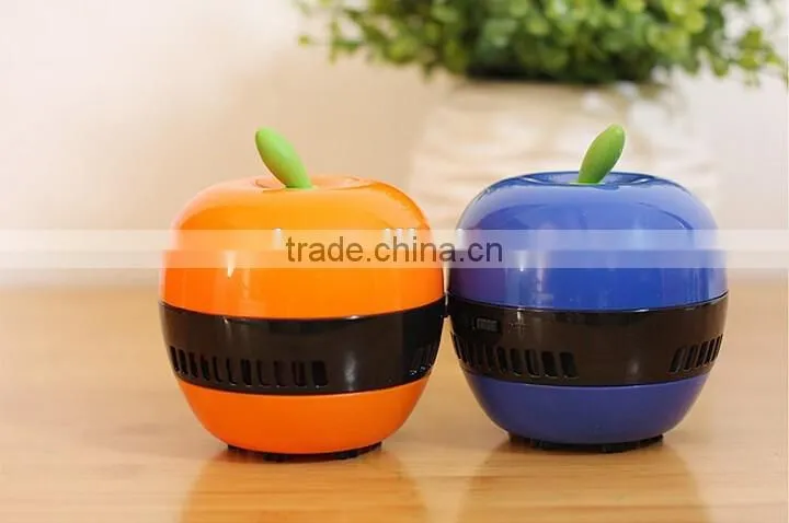 wholesale multicolor mushroom portable desk mini plastic apple vacuum cleaner