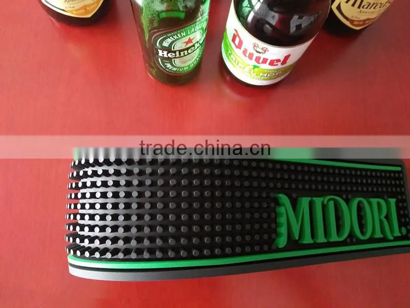 2017Custom pvc branded bar mat importer Anti Slip barmat