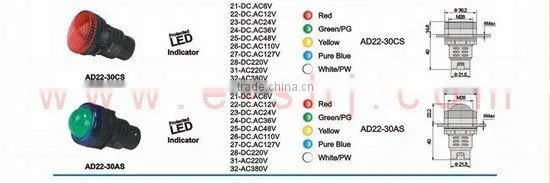 LED push button, LED pushbutton