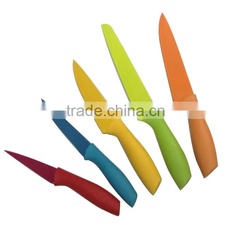 8pcs stianless steel kitchen knife with knife grinder set