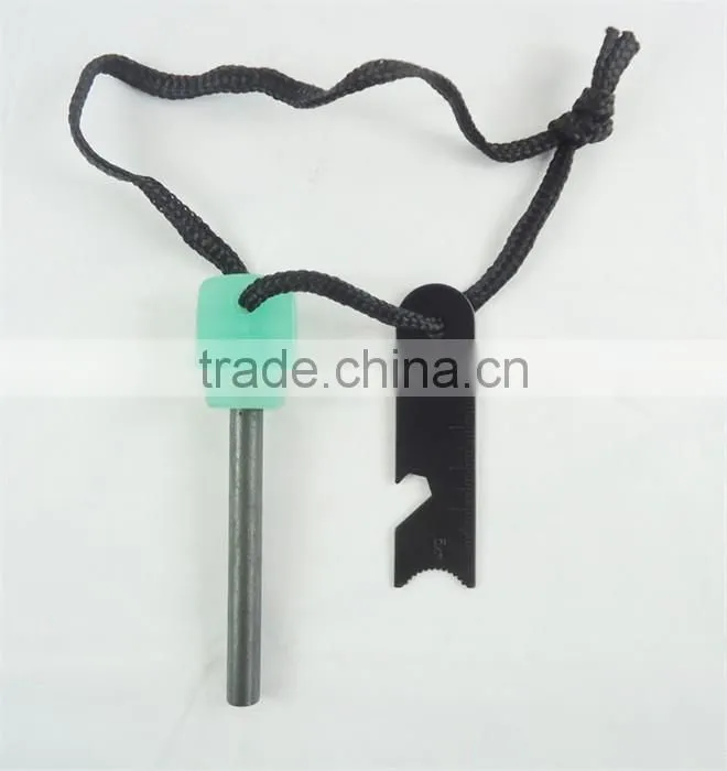 Luminous multifunction outdoor light-emitting large flint play poker fire starter