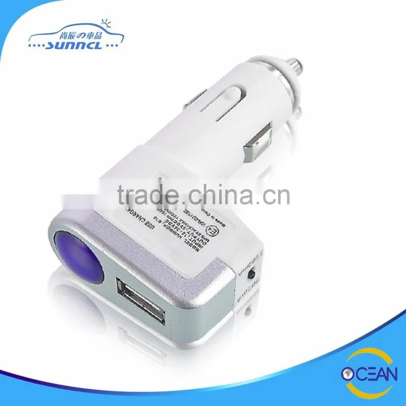 Classic Gentelman Portable Dual USB Charger Car with Europe Quality