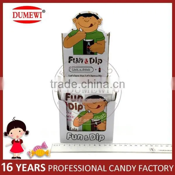 Cola Flavor Tablet Stick Candy with Sour Powder