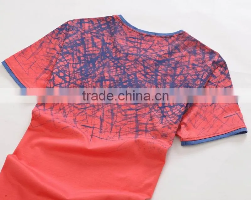 colorful simple design men solid t shirt