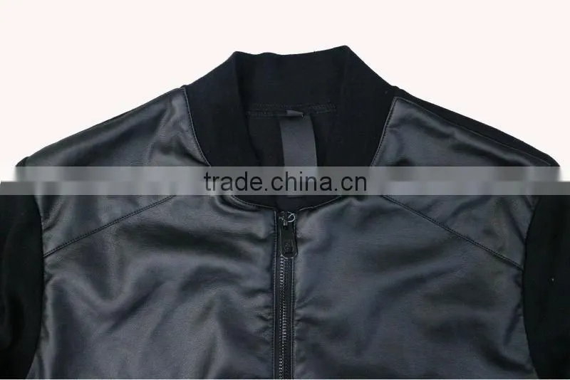 New products spring jacket men leather jacket custom design