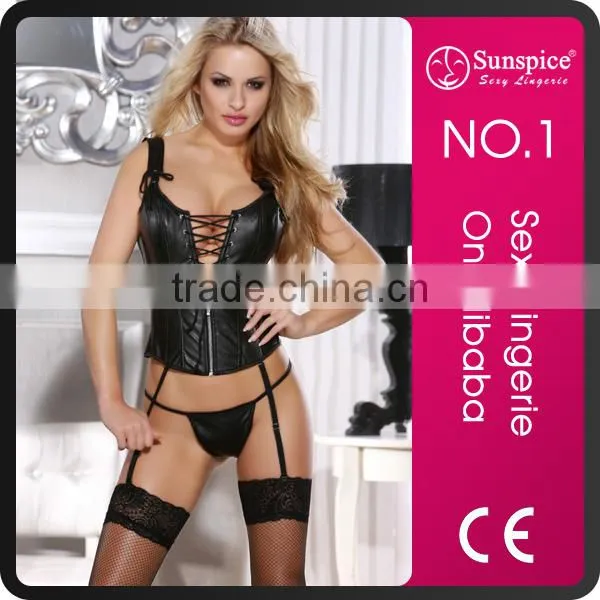 2017 New design Sunspice sexy red mature waist trainer corset lingerie