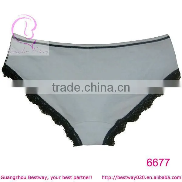 Women hot sex image cotton underwear with lace for women