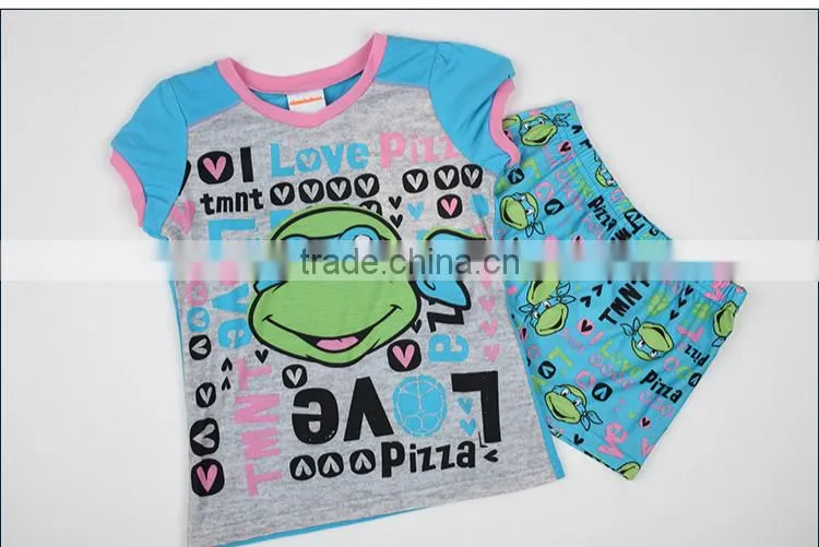 round neck 100 cotton pajamas kids