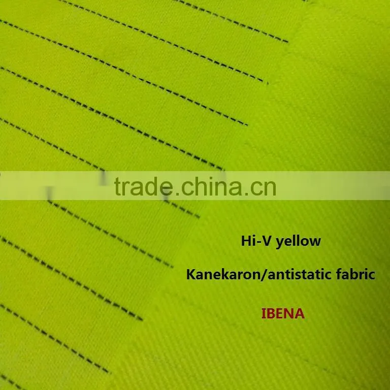 high visible yellow of Modacrylic fabric