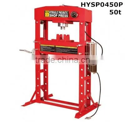 30T Pneumatic Shop Press With Gauge