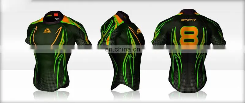 2017 high quality fashion custom rugby jersey with sublimation