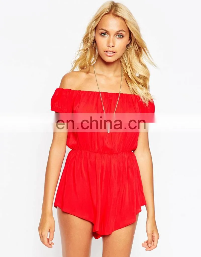2015 New Look Off Shoulder Beach Romper Playsuit Women