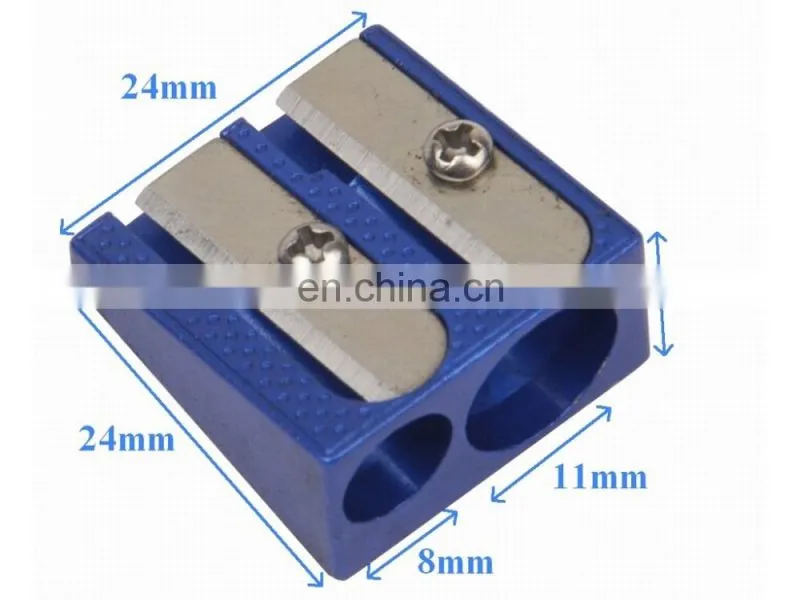 office stationery colorful double blade pencil sharpener