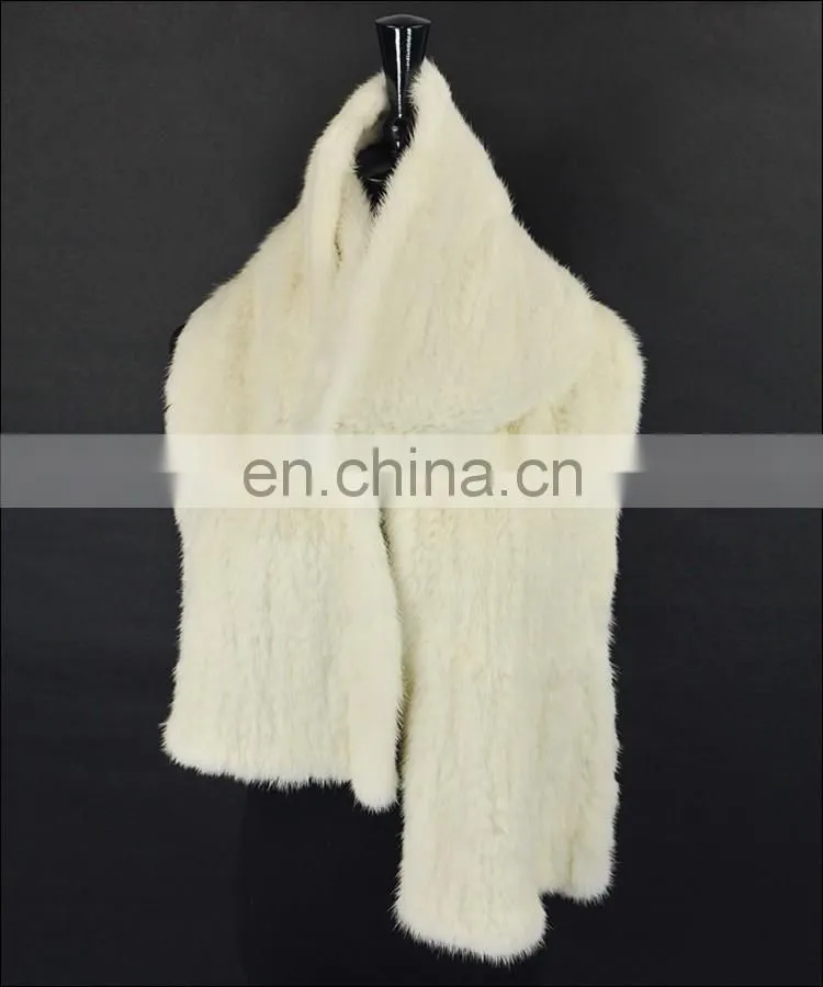 Cheap mink fur scarf factory made promotional china scarf