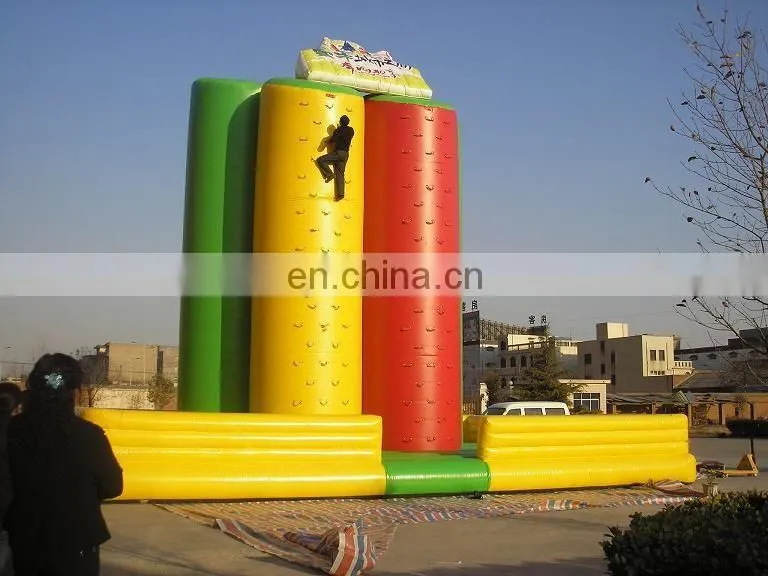 big tree inflatable rock wall climbing