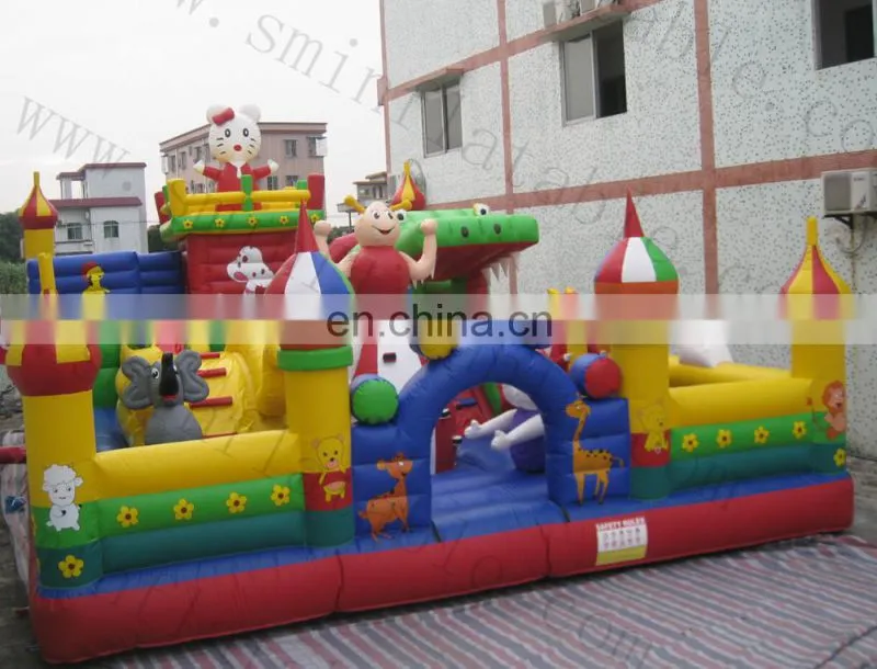 Super Attractive inflatable jumping amusement park/Children play inflatable jumping funcity bouncer