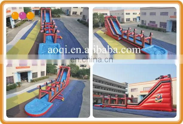 3 in 1 inflatable slip slide pirate theme inflatable water slides with pool for promotion