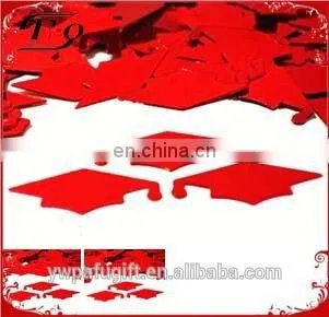 black graduation silhouette confetti