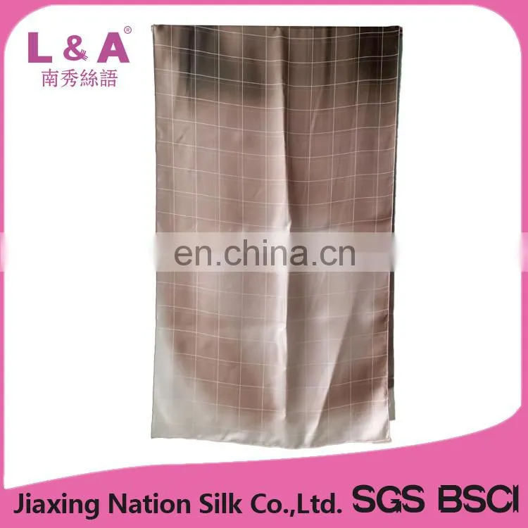2017 Digital printing hand rolled real silk scarf women long