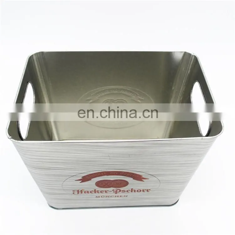 large standing walmart tin ice bucket with special offer