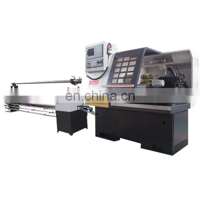 ck6432 factory price list high precision metal cnc lathe machine with bar feeder