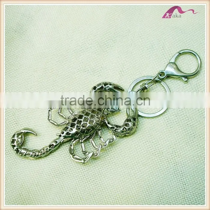 Fancy Real Crystal Scorpion Keychain Manufacturers In China