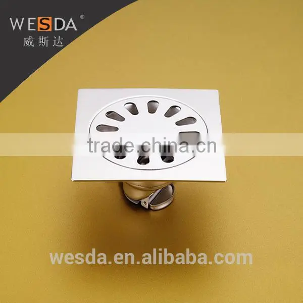 WESDA 3.5 inches Quad Rectangular Stainless Steel Floor Drain With Australia Standard