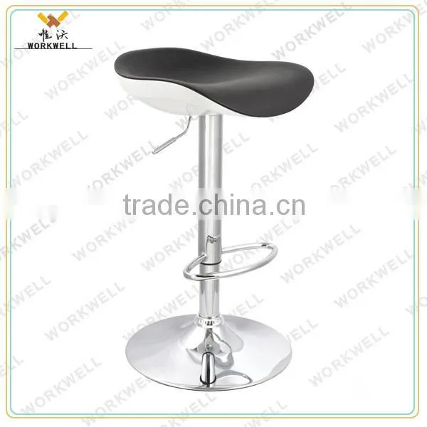 cheap design ABS metal high swivel bar lounge chairs