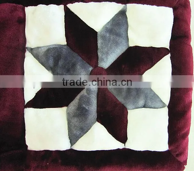 printed fleece seat cushion