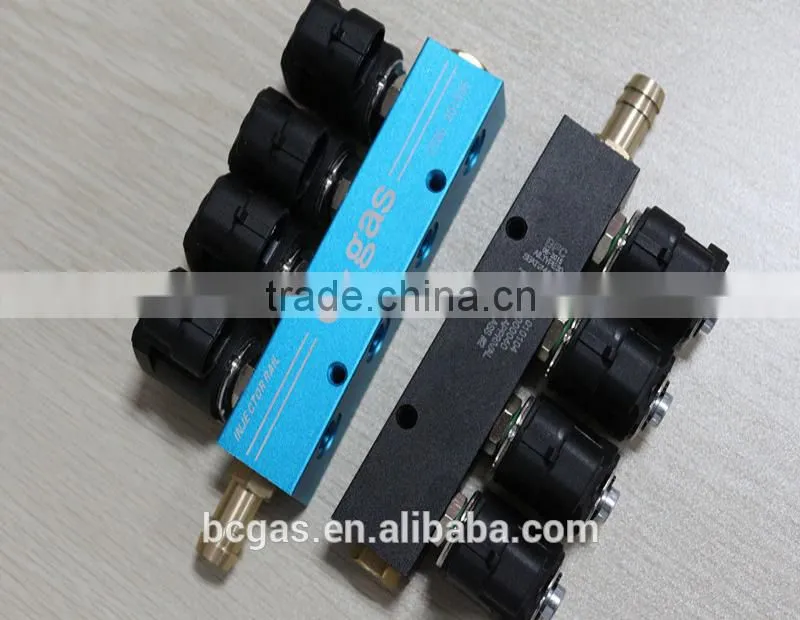 Gas fuel injector rail
